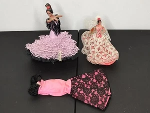 Vintage Marin Chiclana Flamenco Tänzerin Puppen / Figuren plus Kleid Made in Spain - Bild 1 von 10