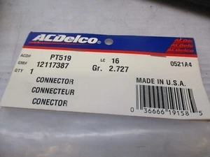 ACDelco PT519 Connector Pigtail GM 12117387 - Picture 1 of 2