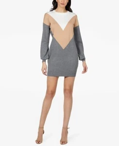 Bebe Colorblocked Sweater Dress L46907 Woman's Size M - Picture 1 of 3