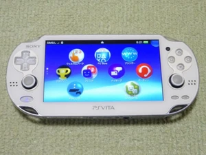 SONY PlayStation PS Vita PCH-1100 Cristal White Handheld Console Only RARE - Picture 1 of 23