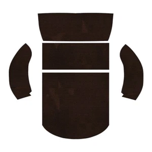 Unfinished 1975-1979 VW Beetle Convertible Rear Well Brown Carpet Loop 5Pc Set - Picture 1 of 1