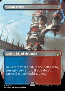 MTG - (Borderless) STEAM VENTS - Ravnica Remastered (R) - Picture 1 of 1