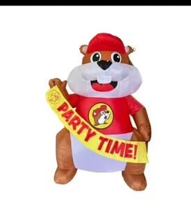 2024 BUC-EES PARTY TIME 6’ INFLATABLE BUC-EE BEAVER - NEW & SEALED! - Picture 1 of 3