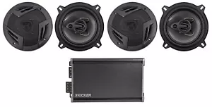 Kicker 46CXA3604T CXA360.4 360 W RMS 4-Kanal Auto Verstärker + (4) 5,25" Lautsprecher - Bild 1 von 11