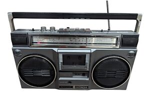 Vintage 80s Hitachi TRK-7040H FM/AM/SW Stereo Cassette Recorder Portable Boombox