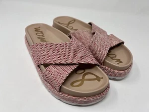 SAM EDELMAN Women’s Size 8 Sadie  Slide Sandals Candy Red - Picture 1 of 8