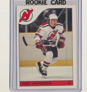 1985-86 O-Pee-Chee Rookie 56 Pat Verbeek New Jersey Devils - Picture 1 of 1