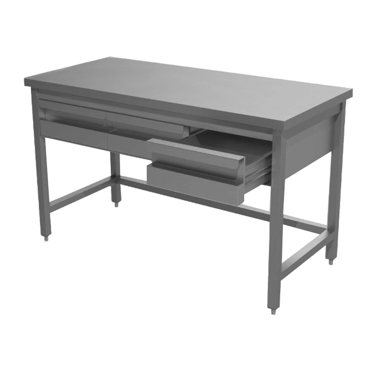 Edelstahl-Küchenarbeitstisch – Robust, Vielseitig & Einfach Zu Montieren (60x40x80cm)