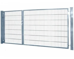 Gartentor Compact 2 flg. Rohrrahmentor H:160cm B:326cm verzinkt Doppelstab Tor - Bild 1 von 11