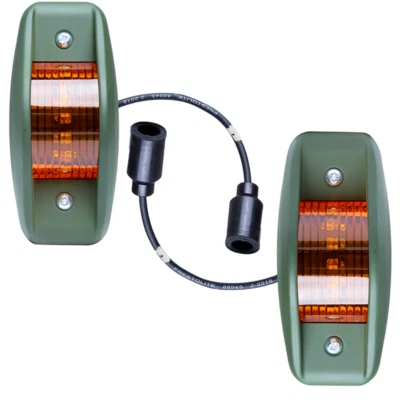 Neues LED Seitenmarkierungslicht amber 24V für Humvee Willys Jeep, M35,M809,M998 - Bild 1 von 3