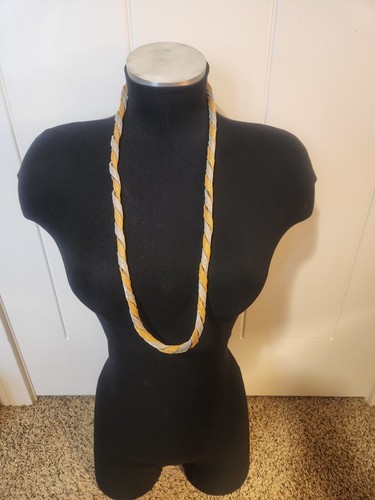 Collana costume Christian Dior argento oro 1930 Germania lunga 36 1 4" larga 1 2"