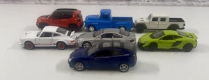 *BRAND NEW* Welly Diecast Lot Of 7 Cars McLaren Jeep Rubicon Porsche 4.75 Inch - Picture 1 of 6
