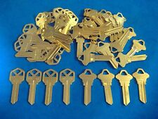 50 PC LOCKSMITH KEY BLANK ASST KW1 & SC1 FITS KWIKSET & SCHLAGE BRASS USA MADE