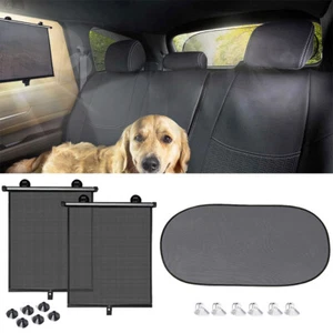 Car Rear Side Window Sun Shade Cover Auto Windshield Mesh Screen UV Shield Visor - Bild 1 von 23