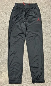 Air Jordan Sweatpants Boys L Black Joggers Polyester Jumpman Logo Basketball - Picture 1 of 5