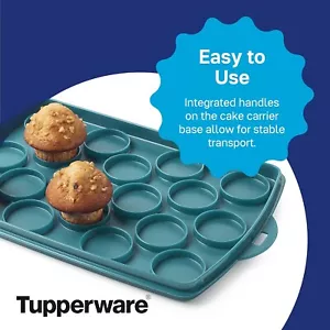 Tupperware Repuesto Pastelera Base Rectangular 12" x 9" Aqua Nuevo - Imagen 1 de 1