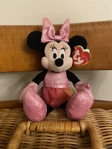 TY Beanie Baby 8" Disney Sparkle Minnie Mouse (Ballerina) Plush Animal Toy - Picture 1 of 4