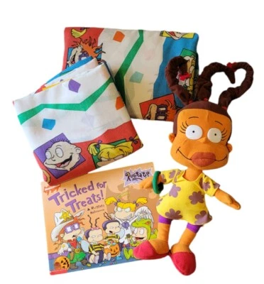 Sábanas planas y ajustadas dobles Rugrats 1997 Susie 18" peluche y libro de colección ~ tiene defectos Foto 1 de 4