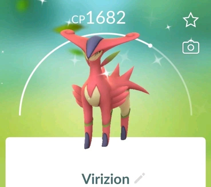 Pokèmon Go SHINY VIRIZION/Registered Or Unregistered Tr@de