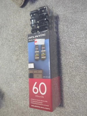 Atlantic Media Stix for DVDs, CDs Storage Wall Mount 4 Pack Sealed New - Image 1 of 2