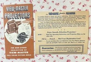 Vintage 1940s Sawyer's View-Master Projectors Sales Brochures S-1 ~ Junior Model - Picture 1 of 6
