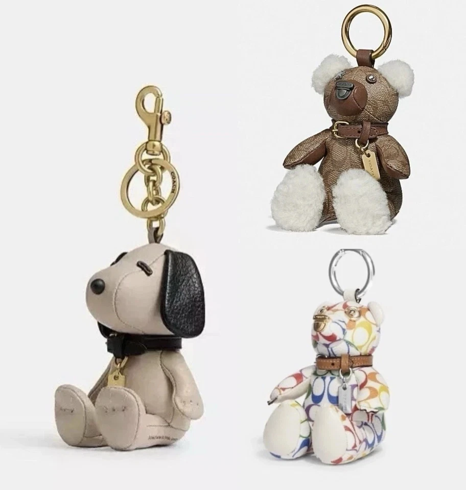 Новый с Ярлыками тренер кожаный медведь сумка подвеска F77676/rainbowCJ953/snoopy CBH29 - Изображение 1 из 1