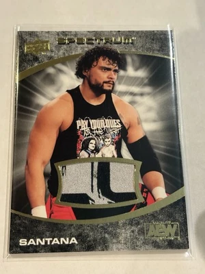 2021 UPPER DECK AEW SPECTRUM  SANTANA MULTI-COLOR  EVENT WORN RELIC #ED 13/25 - Image 1 of 2