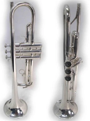 Yamaha YTR-334S Silver Trumpet Large Bore w/ Case & Mouthpiece – Used Japan - Image 1 of 4