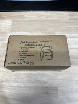 Deck Impressions Solar Black Integrated LED Downcast Deck Rail Light (2-Pack) - Image 1 of 3