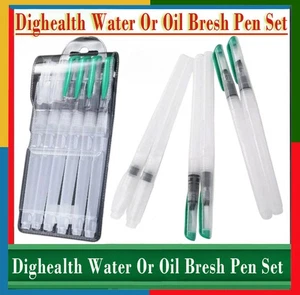 Dighealth water or oil bresh pen set  acrylic painting 6 pcs pen and 1 plate  - Picture 1 of 7