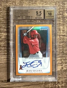 2011 Bowman Chrome Orange Refractor Auto /25 Jean Segura RC BGS 9,5/10 Gem Mint - Bild 1 von 2