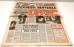 LR- QUOTIDIANO CORRIERE D'INFORMAZIONE 1 MARZO 1979 LOCKHEED SENTENZA - RVSh29 - Picture 1 of 1