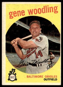 1959 Topps #170 Gene Woodling VGEX-B111R4