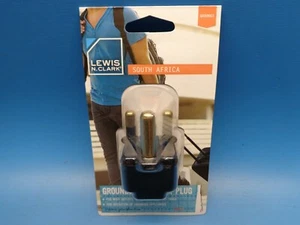 1) VG11 Travel Adapter Plug GROUNDED South Africa and India Universal Receptacle - Picture 1 of 3