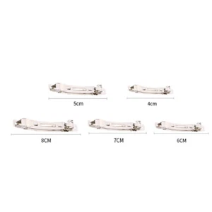 10Pcs Spring Hair Clips Base Blank Barrette Handmade Bow Hairpin Accessories  BA - Bild 1 von 14
