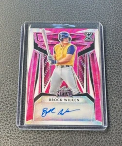 2023 Leaf Metal Brock Wilken Pink Wave Auto 5/7 - Picture 1 of 2