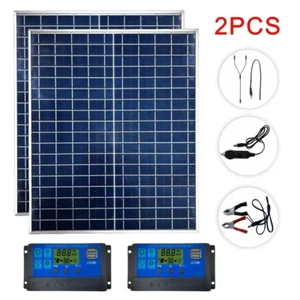 1000W 500W Solar Panel 12V Photovoltaic Solar Panel Solar Power Bank 100A Contro - Picture 1 of 16