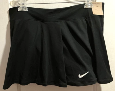 Women's Nike Dri-FIT  Golf Lined Skirt Skort Black Standard Fit Sz XL NWT - Image 1 of 4