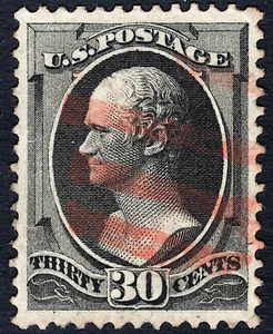 Scott 143, Grill, Red Cancel, GORGEOUS MARGINS, PF Graded XF-90, HIGHEST GRADE!! - Picture 1 of 3