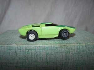AFX/Aurora/Tomy 1/87th HO Slot Car Twinmill Two Tone Metallic Green(RUNS) - Picture 1 of 13