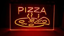 OPEN Hot Pizza Cafe Restaurant NEW carving signs Bar LED Neon Sign vintage home 