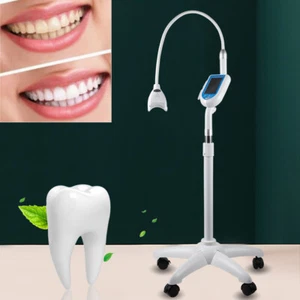 Dental Mobile Bleaching Lamp Teeth Whitening Machine Cold LED Light Touch Screen - Picture 1 of 12