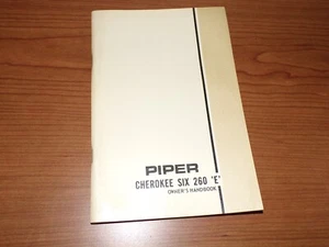 Piper Cherokee 260 E PA-32-260 Owner's Handbook 761-494 - Picture 1 of 3