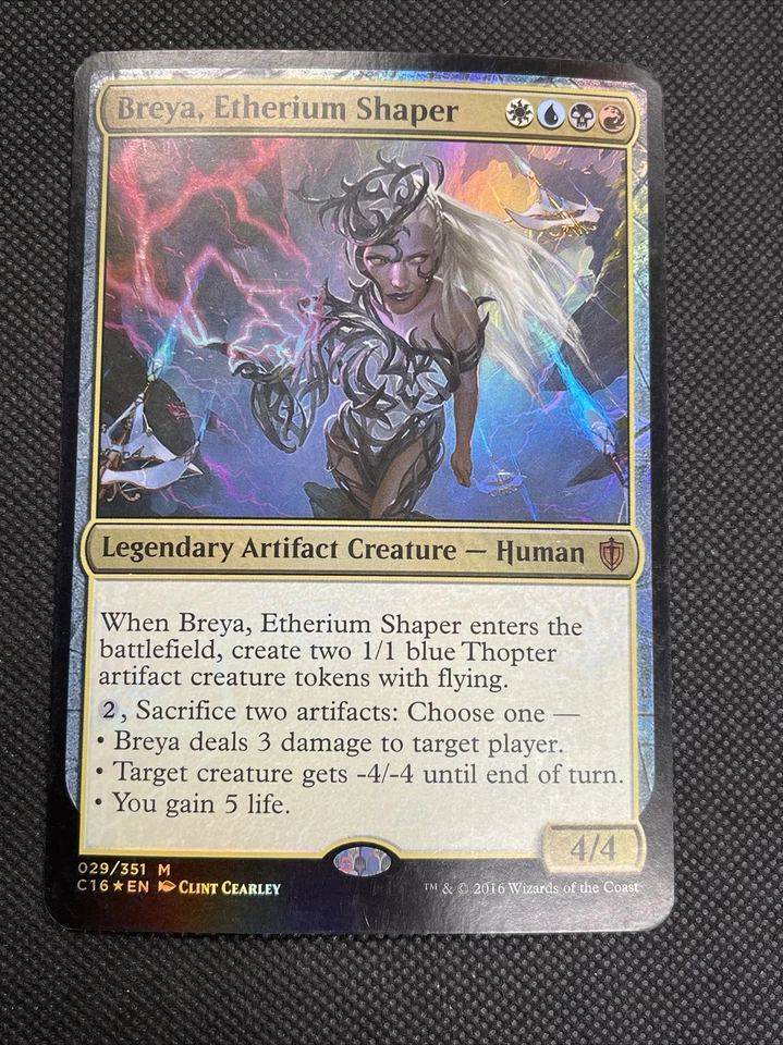 MTG 1x Breya Etherium Shaper - Commander 2016 OVERSIZED Mythic FOIL - Image 1 of 2