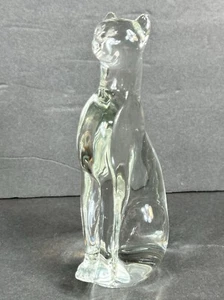 Glass Art Fine Crystal Egyptian Cat Figurine - Picture 1 of 5