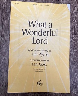 What a Wonderful Lord SATB 1995 Tim Ayers - Image 1 of 4