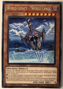 Yugioh Genesis Impact GEIM-DE058 World Legacy - "Weltlanze" Rare NM/M - Bild 1 von 1