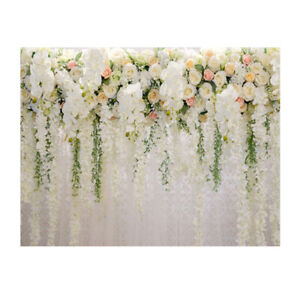  Vinyl Flower Wall Backdrop Wedding Scene Layout Decor Photo Booth