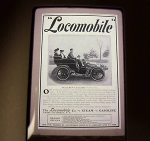Locomobile Company vintage 35 mm diapositive voiture publicité automobile - Photo 1 sur 3