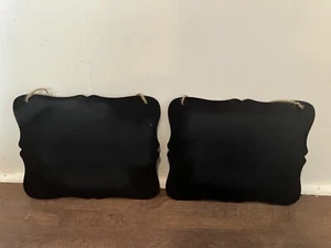 2 Hanging Wedding/Birthday/Graduation Chalkboard Signs With Twine, 8-1/4-Inch - Picture 1 of 2